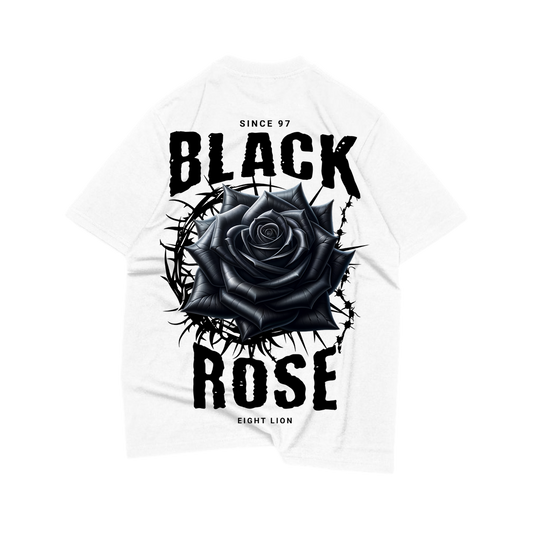 OVERSIZE T-SHIRT BLACK ROSE