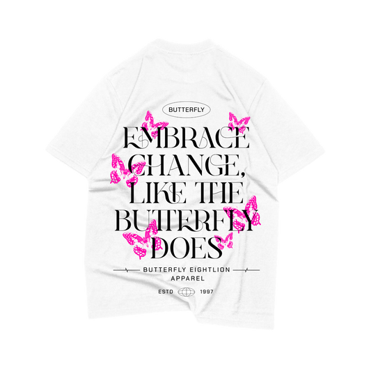 OVERSIZE T-SHIRT BUTTERFLY ELEGANT QUOTES