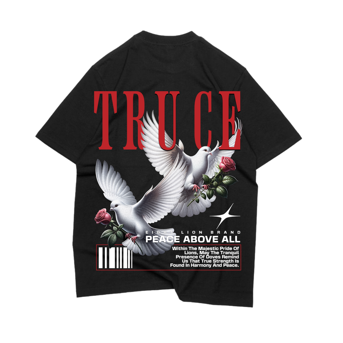 OVERSIZE T-SHIRT DOVE GRAPHIC