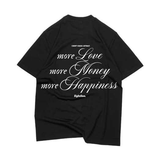 OVERSIZE T-SHIRT MORE LOVE BLACK