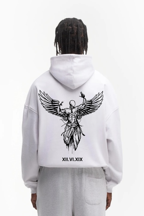 ANGEL WINGS HOODIE WHITE