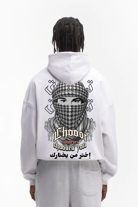 CHOOSE WHOEVER CHOOSE YOU HOODIE WHITE