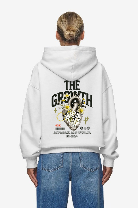 THE GROWTH HOODIE WHITE WOMEN