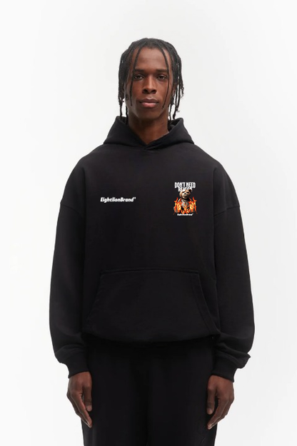 DONT NEED REASON HOODIE BLACK