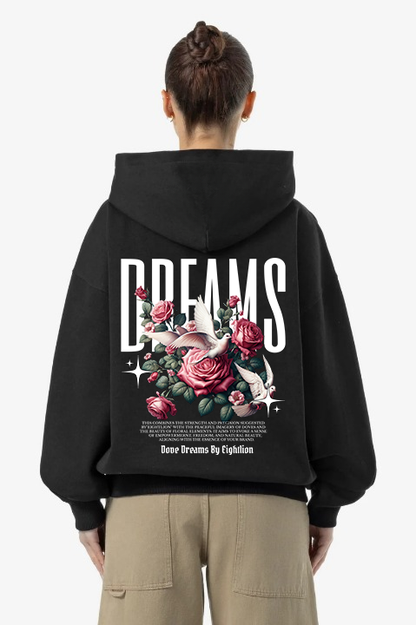 DREAMS DOVE HOODIE BLACK WOMEN