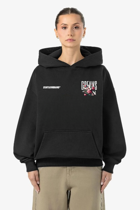 DREAMS DOVE HOODIE BLACK WOMEN