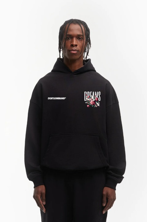 DREAMS DOVE HOODIE BLACK MEN