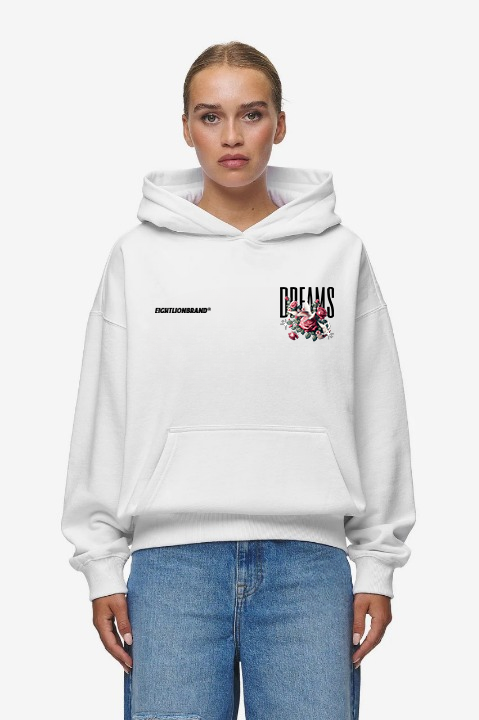 DREAMS DOVE HOODIE WHITE WOMEN