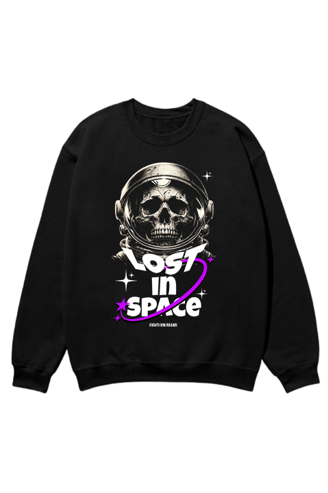 BLACK LOST IN SPACE SWEATSHIRT BLACK