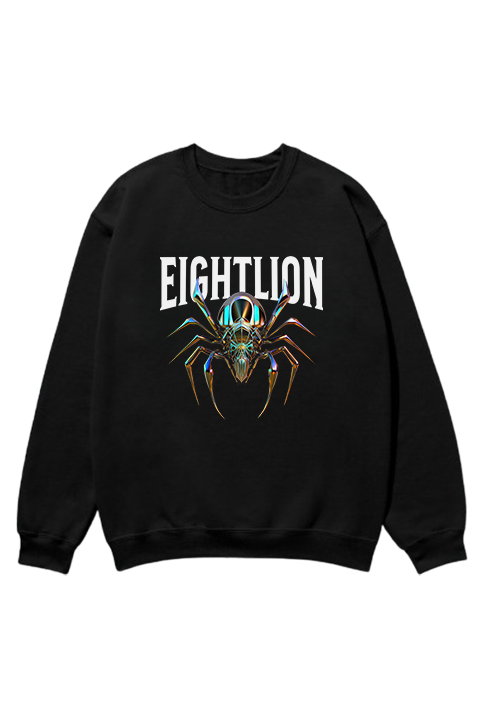 SPIDER EIGHTLION SWEATSHIRT BLACK