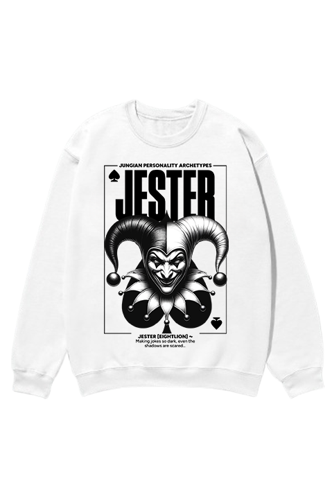 JUNGIAN JESTER SWEATSHIRT WHITE